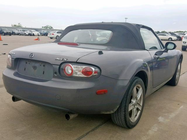 JM1NC25F460104828 - 2006 MAZDA MX-5 MIATA GRAY photo 4