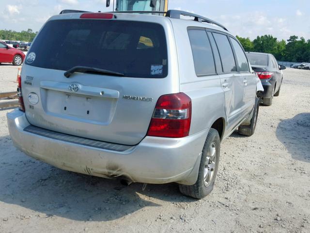 JTEGP21A360102135 - 2006 TOYOTA HIGHLANDER SILVER photo 4