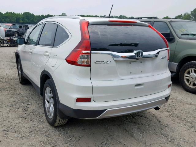 5J6RM4H71GL064667 - 2016 HONDA CR-V EXL WHITE photo 3