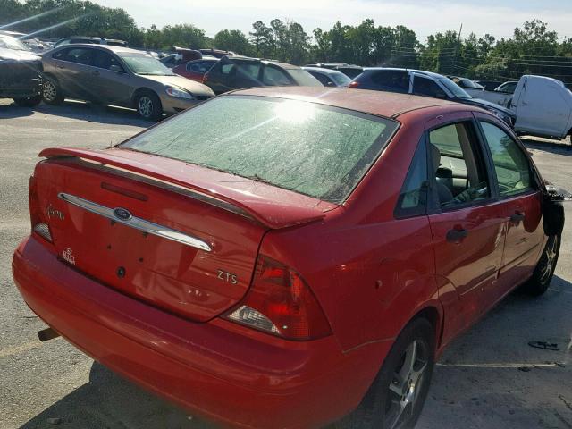 1FAFP38392W340727 - 2002 FORD FOCUS ZTS RED photo 4