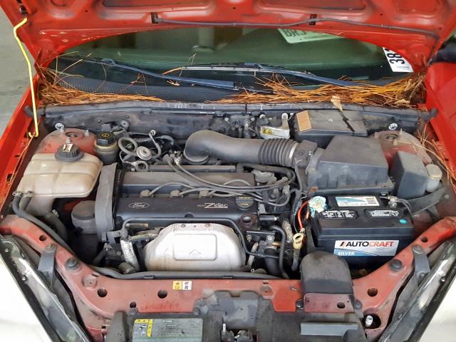 1FAFP38392W340727 - 2002 FORD FOCUS ZTS RED photo 7