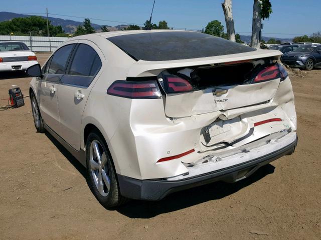 1G1RH6E47EU152414 - 2014 CHEVROLET VOLT WHITE photo 3