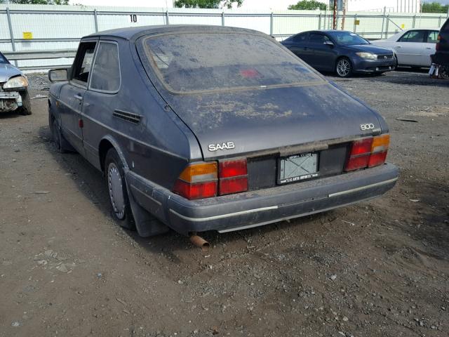 YS3AR36D9K7014794 - 1989 SAAB 900 BLUE photo 3