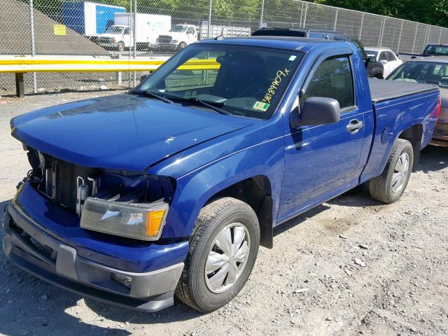 1GCCSBD93A8113830 - 2010 CHEVROLET COLORADO BLUE photo 2