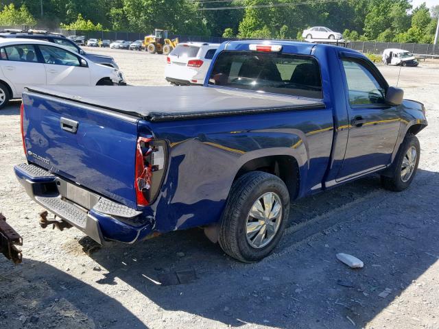 1GCCSBD93A8113830 - 2010 CHEVROLET COLORADO BLUE photo 4