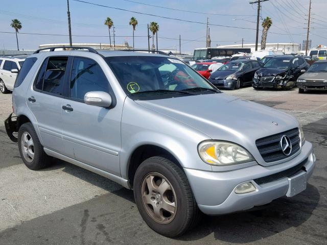 4JGAB57E13A440106 - 2003 MERCEDES-BENZ ML 350 SILVER photo 1