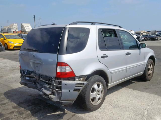 4JGAB57E13A440106 - 2003 MERCEDES-BENZ ML 350 SILVER photo 4