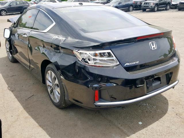 1HGCT1B87EA006734 - 2014 HONDA ACCORD EXL BLACK photo 3