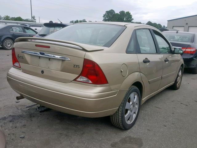 1FAFP38382W206890 - 2002 FORD FOCUS ZTS GOLD photo 4