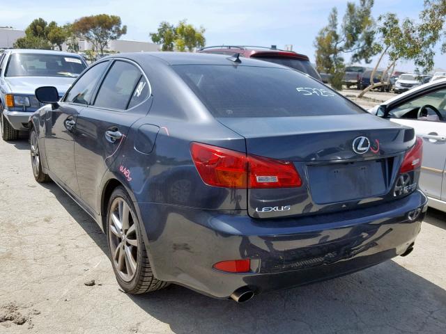 JTHBK262885063478 - 2008 LEXUS IS 250 BLACK photo 3