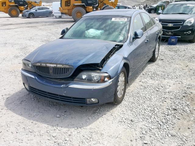 1LNHM86S25Y628290 - 2005 LINCOLN LS BLUE photo 2