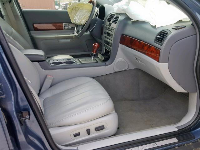 1LNHM86S25Y628290 - 2005 LINCOLN LS BLUE photo 5