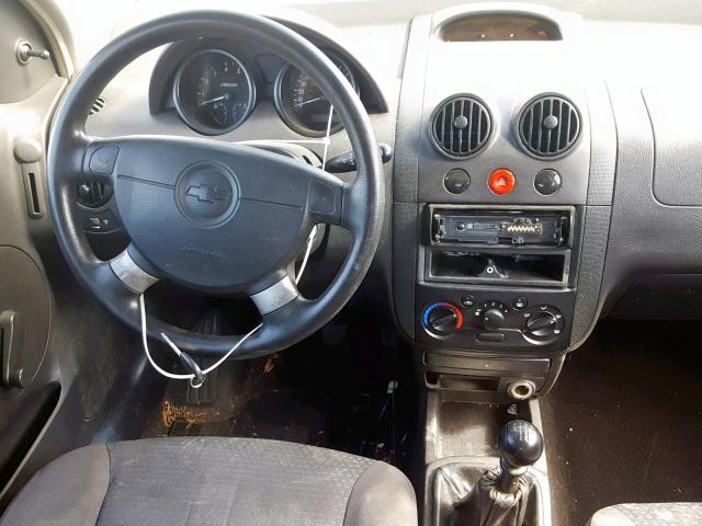 KL1TD66617B706710 - 2007 CHEVROLET AVEO BASE Қызыл фото 9