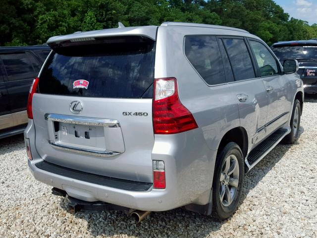 JTJJM7FX7C5037623 - 2012 LEXUS GX PREMIUM SILVER photo 4