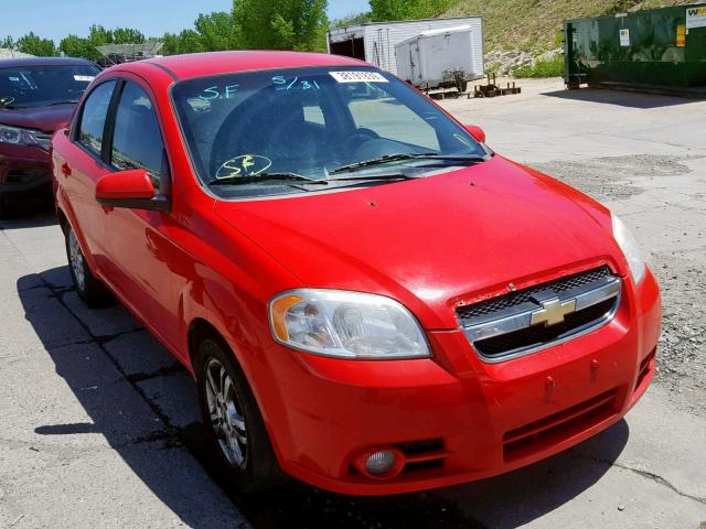 KL1TG5DE4BB137405 - 2011 CHEVROLET AVEO LT RED photo 1