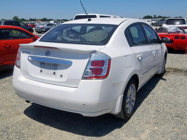 3N1AB6AP3CL676014 - 2012 NISSAN SENTRA 2.0 WHITE photo 4