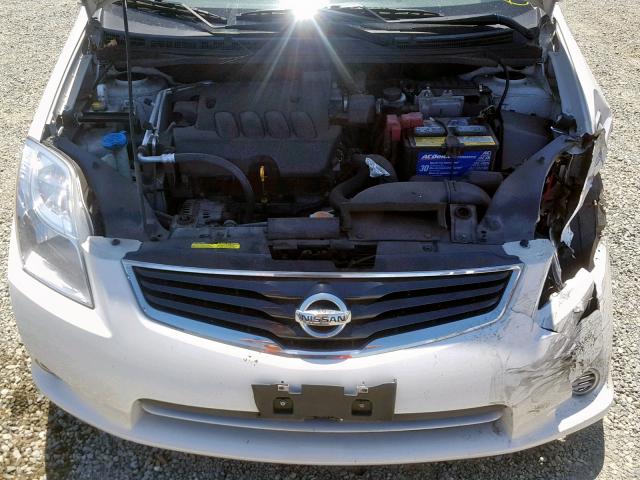 3N1AB6AP3CL676014 - 2012 NISSAN SENTRA 2.0 WHITE photo 7