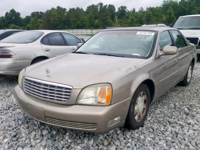 1G6KD54Y31U237590 - 2001 CADILLAC DEVILLE BEIGE photo 2