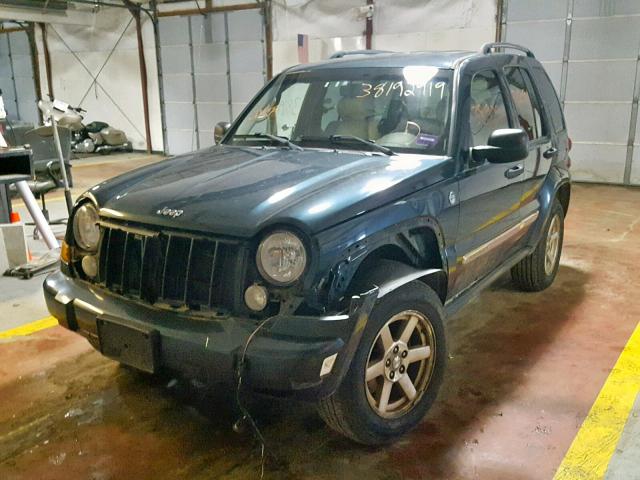 1J4GL58K06W101872 - 2006 JEEP LIBERTY LI GREEN photo 2