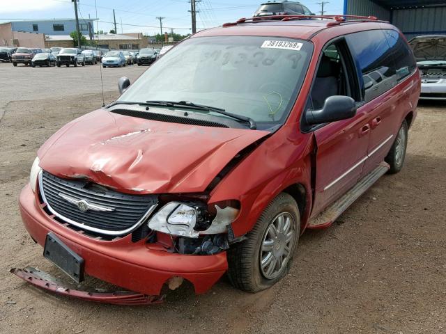 2C8GP64L34R508345 - 2004 CHRYSLER TOWN & COU RED photo 2