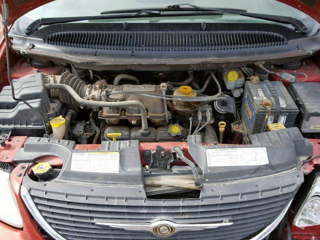 2C8GP64L34R508345 - 2004 CHRYSLER TOWN & COU RED photo 7