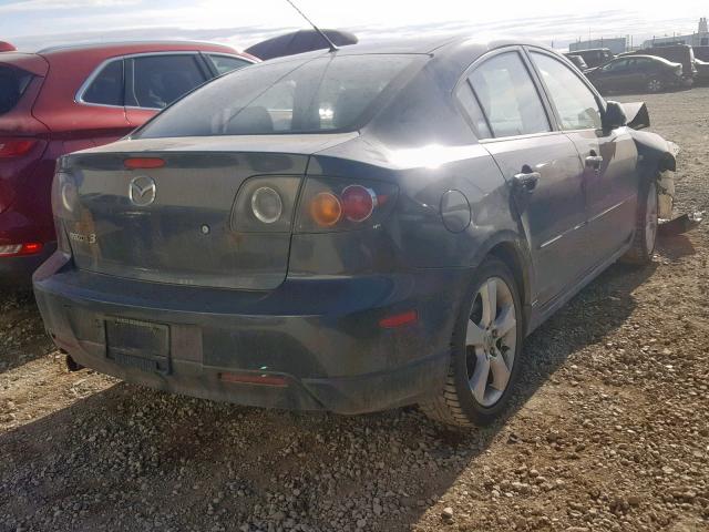 JM1BK123061538975 - 2006 MAZDA 3 S GRAY photo 4