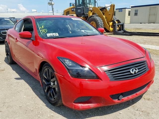 JNKCV64E98M110362 - 2008 INFINITI G37 BASE RED photo 1