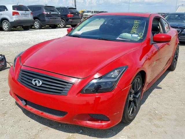 JNKCV64E98M110362 - 2008 INFINITI G37 BASE RED photo 2