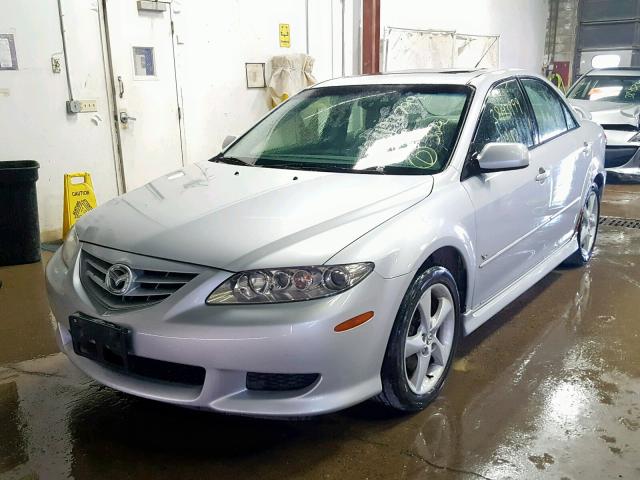 1YVHP80D655M72787 - 2005 MAZDA 6 S SILVER photo 2