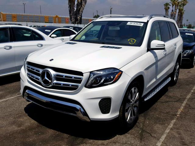 4JGDF6EEXKB227772 - 2019 MERCEDES-BENZ GLS 450 4M WHITE photo 2