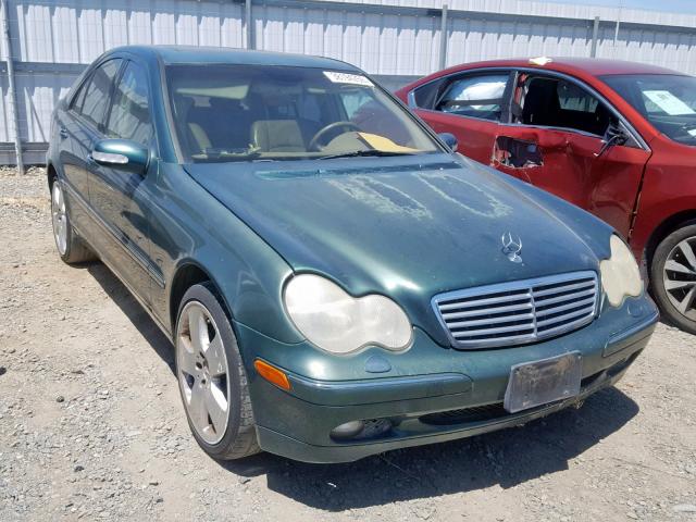 WDBRF61J81F015276 - 2001 MERCEDES-BENZ C 240 GREEN photo 1