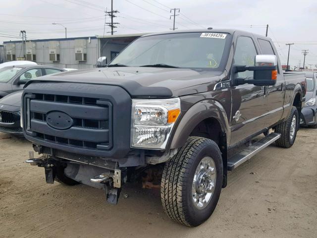 1FT8W3BT0FED47480 - 2015 FORD F350 SUPER GOLD photo 2