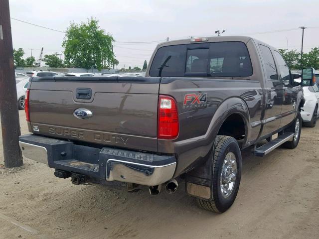 1FT8W3BT0FED47480 - 2015 FORD F350 SUPER GOLD photo 4