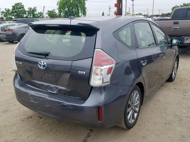 JTDZN3EU7HJ055766 - 2017 TOYOTA PRIUS V GRAY photo 4