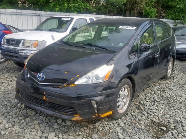 JTDZN3EUXC3145989 - 2012 TOYOTA PRIUS V BLACK photo 2