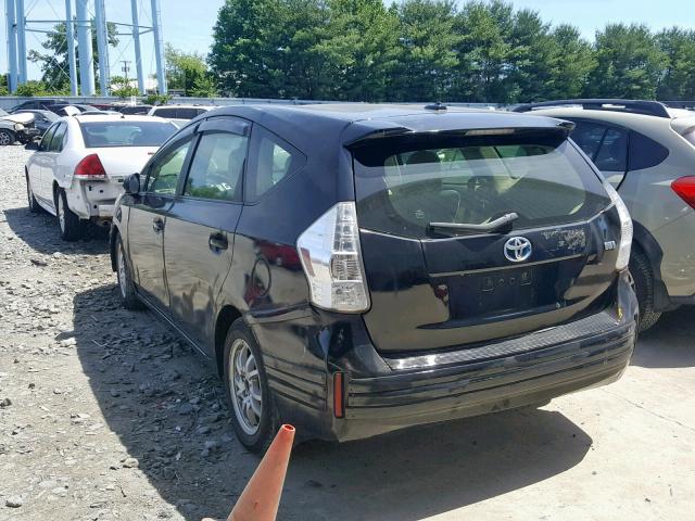 JTDZN3EUXC3145989 - 2012 TOYOTA PRIUS V BLACK photo 3