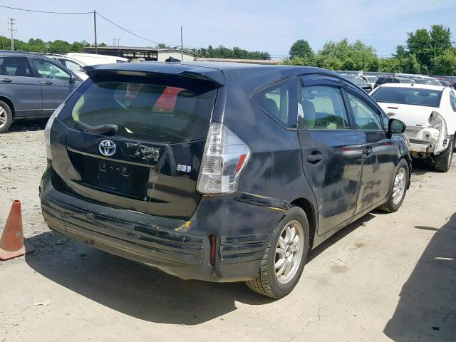 JTDZN3EUXC3145989 - 2012 TOYOTA PRIUS V BLACK photo 4