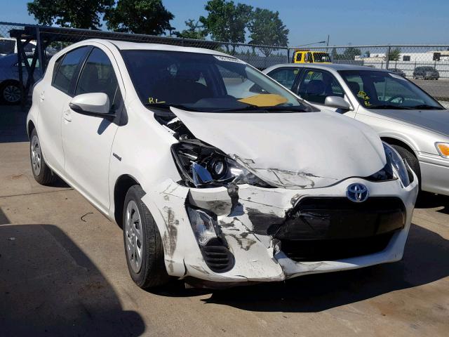 JTDKDTB39G1116789 - 2016 TOYOTA PRIUS C WHITE photo 1