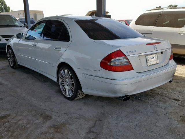 WDBUF56X97B054296 - 2007 MERCEDES-BENZ E 350 WHITE photo 3