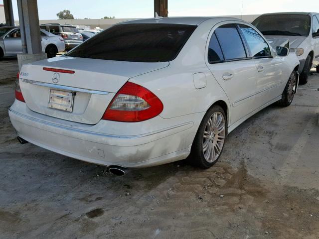 WDBUF56X97B054296 - 2007 MERCEDES-BENZ E 350 WHITE photo 4