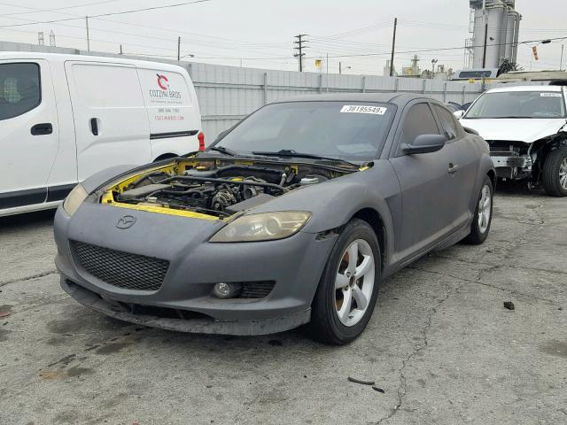 JM1FE17N840135140 - 2004 MAZDA RX8 GRAY photo 2