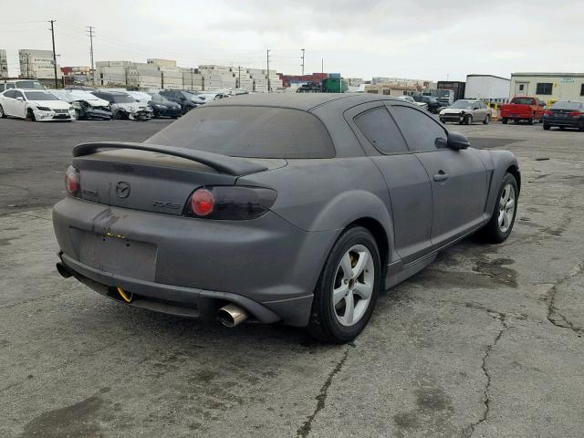 JM1FE17N840135140 - 2004 MAZDA RX8 GRAY photo 4