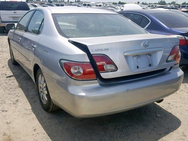 JTHBF30G025032134 - 2002 LEXUS ES 300 SILVER photo 3