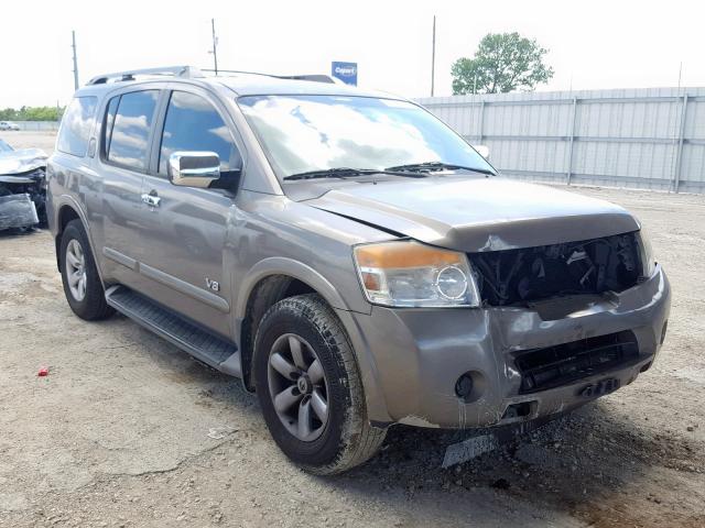 5N1BA08D28N623577 - 2008 NISSAN ARMADA SE SILVER photo 1