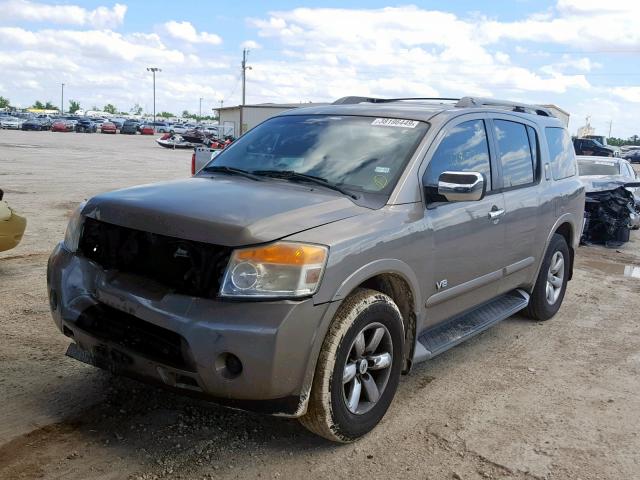 5N1BA08D28N623577 - 2008 NISSAN ARMADA SE SILVER photo 2