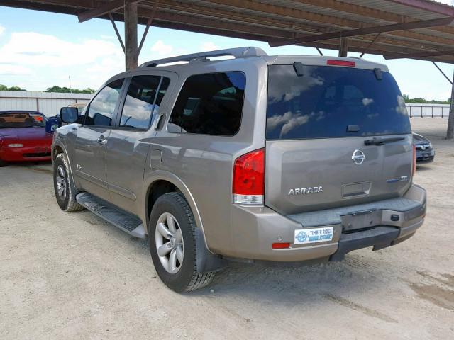 5N1BA08D28N623577 - 2008 NISSAN ARMADA SE SILVER photo 3