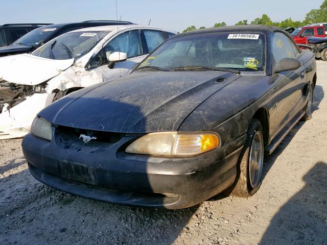 1FALP45T6RF193581 - 1994 FORD MUSTANG GT BLACK photo 2