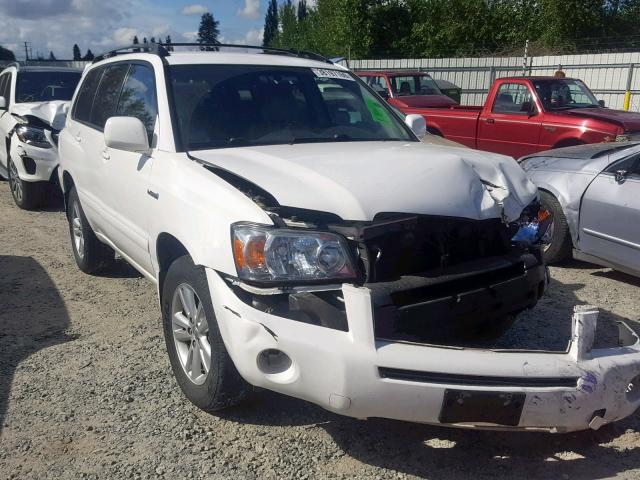 JTEEW21A870035754 - 2007 TOYOTA HIGHLANDER WHITE photo 1