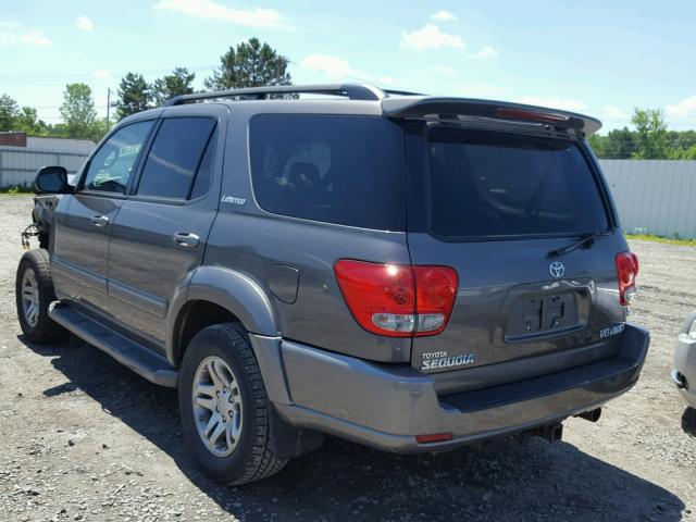 5TDBT48A07S291630 - 2007 TOYOTA SEQUOIA LI GRAY photo 3