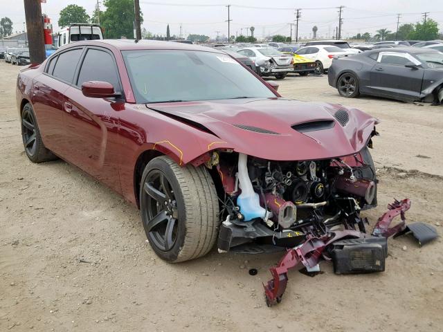 2C3CDXL91JH113087 - 2018 DODGE CHARGER SR RED photo 1